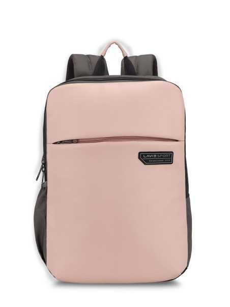 Lavie Sport 43cm Chairman 24 Litres Backpack with Padded Laptop Sleeve | Vegan Leather Business Backpack for Men & Women |