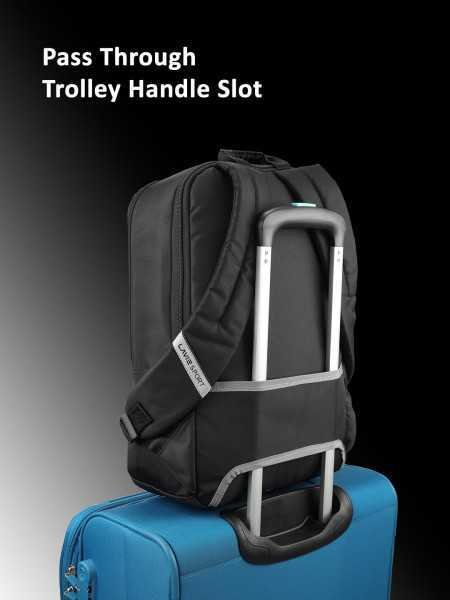 Lavie Sport 43cm Chairman 24 Litres Backpack with Padded Laptop Sleeve | Vegan Leather Business Backpack for Men & Women |