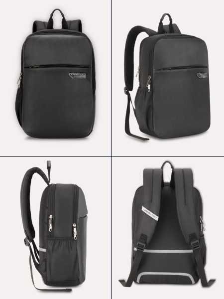 Lavie Sport 43cm Chairman 24 Litres Backpack with Padded Laptop Sleeve | Vegan Leather Business Backpack for Men & Women |