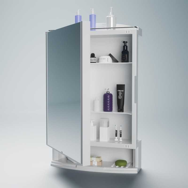 Happer Plastic Premium Multipurpose Wall Mounted Storage Cabinet with Mirror, Prime Look (White) Happer Plastic Premium Multipurpose Wall Mounted Storage Cabinet with Mirror, Prime Look (White)
