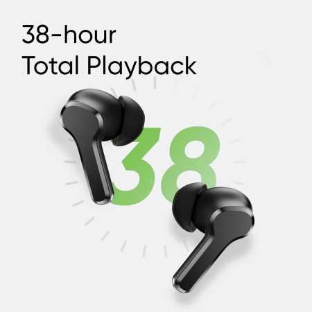 realme Buds T110 with Ai Enc for Calls, Upto 38 Hours of Playback and Fast Charging Bluetooth in Ear Headset (Country Green,
