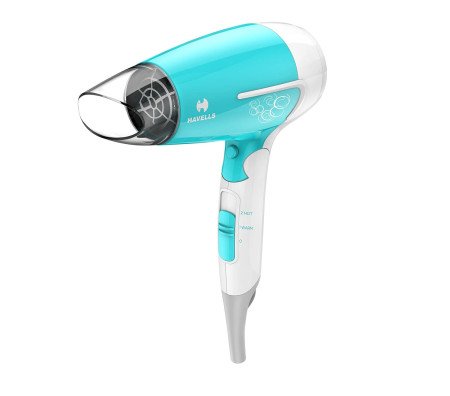 Havells 1200 Watts Foldable Hair Dryer 3 Heat Settings With Cool Shot (Hot/Cool/ Warm), Heat Balance Technology|Cool