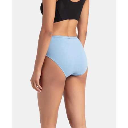 Jockey 1406 Women's High Coverage Super Combed Cotton Mid Waist Hipster with Concealed Waistband and StayFresh Treatment (Pack