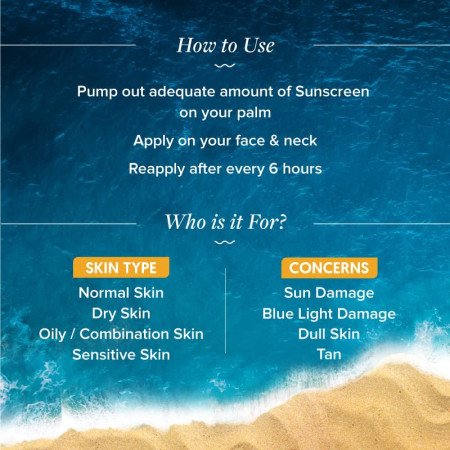 Aqualogica Glow+ Dewy Sunscreen SPF 50 PA++++ | UVA/B & Blue Light Protection for Men & Women | Oily, Dry, Sensitive & Aqualogica Glow+ Dewy Sunscreen SPF 50 PA++++ | UVA/B & Blue Light Protection for Men & Women | Oily, Dry, Sensitive &