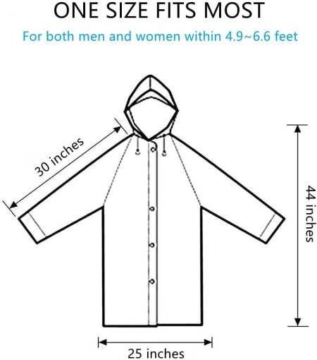 Adorazone Women's Solid Polyester Double Layer Long Ponchu Raincoat Adorazone Women's Solid Polyester Double Layer Long Ponchu Raincoat