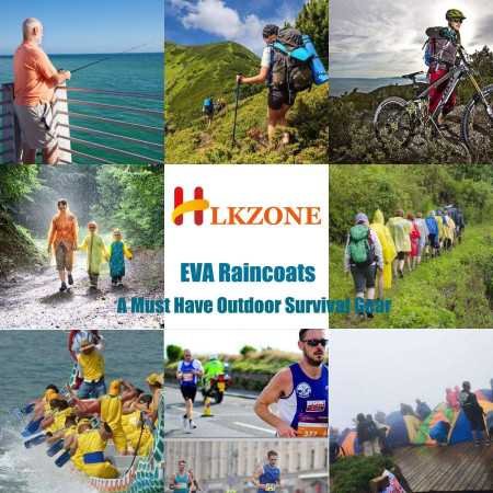 Adorazone Women's Solid Polyester Double Layer Long Ponchu Raincoat Adorazone Women's Solid Polyester Double Layer Long Ponchu Raincoat