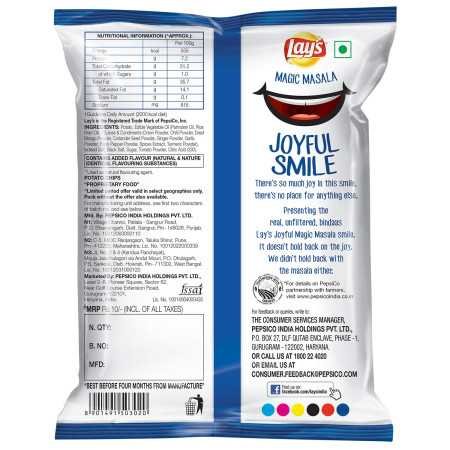 Lay's Potato Chips 48 Gram, American Style Cream & Onion Flavour, Crunchy Chips & Snacks (Weight May Vary)