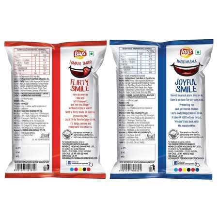 Lay's Potato Chips 48 Gram, American Style Cream & Onion Flavour, Crunchy Chips & Snacks (Weight May Vary)