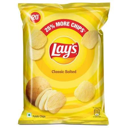 Lay's Potato Chips 48 Gram, American Style Cream & Onion Flavour, Crunchy Chips & Snacks (Weight May Vary)
