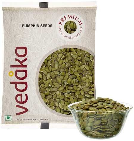 Amazon Brand - Vedaka Premium Raw Pumpkin Seeds | Fiber Rich | 200g