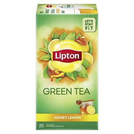 Lipton Honey Lemon Green Tea Bags, 25 Pieces