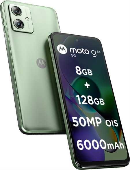 Motorola G54 5G (Mint Green, 8GB RAM, 128GB Storage) | MediaTek Dimensity 7020 | 6000mAh Battery with 30W Turbocharging | 50 MP