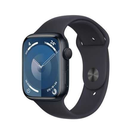 Apple Watch Series 9 [GPS 45mm] Smartwatch with Midnight Aluminum Case with Midnight Sport Band M/L. Fitness Tracker, Blood