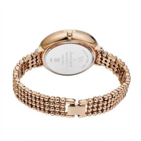 Fastrack Vyb Iconique Quartz Analog Pink Dial Metal Strap Watch for Girls-FV60014WM01W