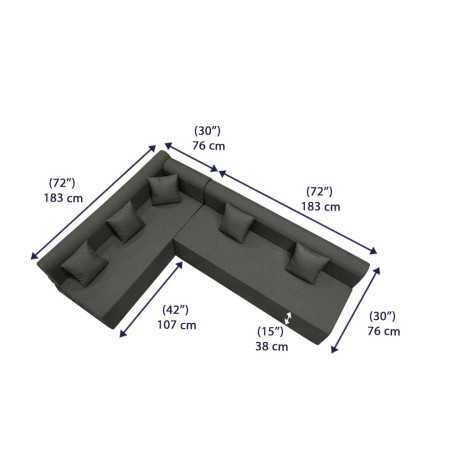 Wakefit Sofa Cum Bed | 1 Year Warranty| Sofa 3 Seater, Sofa Bed 6 X 5 Feet, Folding Sofa Bed, Sofa CumBeds for Living Room,