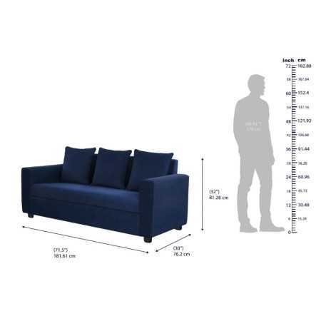 Wakefit Sofa Cum Bed | 1 Year Warranty| Sofa 3 Seater, Sofa Bed 6 X 5 Feet, Folding Sofa Bed, Sofa CumBeds for Living Room,