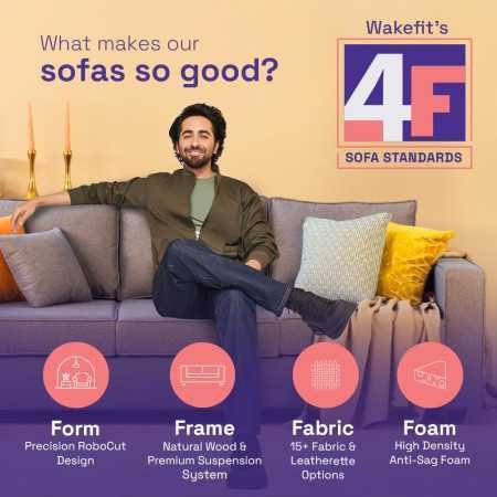 Wakefit Sofa Cum Bed | 1 Year Warranty| Sofa 3 Seater, Sofa Bed 6 X 5 Feet, Folding Sofa Bed, Sofa CumBeds for Living Room,