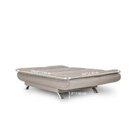 Wakefit Sofa Cum Bed | 1 Year Warranty| Sofa 3 Seater, Sofa Bed 6 X 5 Feet, Folding Sofa Bed, Sofa CumBeds for Living Room,
