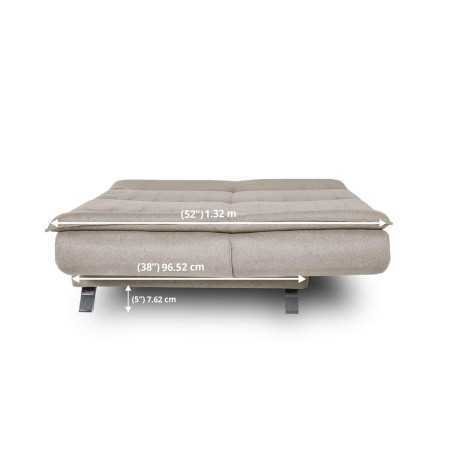 Wakefit Sofa Cum Bed | 1 Year Warranty| Sofa 3 Seater, Sofa Bed 6 X 5 Feet, Folding Sofa Bed, Sofa CumBeds for Living Room,