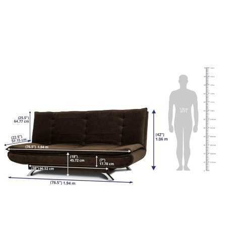 Wakefit Sofa Cum Bed | 1 Year Warranty| Sofa 3 Seater, Sofa Bed 6 X 5 Feet, Folding Sofa Bed, Sofa CumBeds for Living Room,