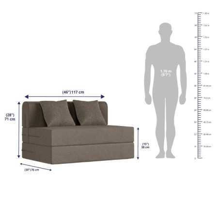 Wakefit Sofa Cum Bed | 1 Year Warranty| Sofa 3 Seater, Sofa Bed 6 X 5 Feet, Folding Sofa Bed, Sofa CumBeds for Living Room,