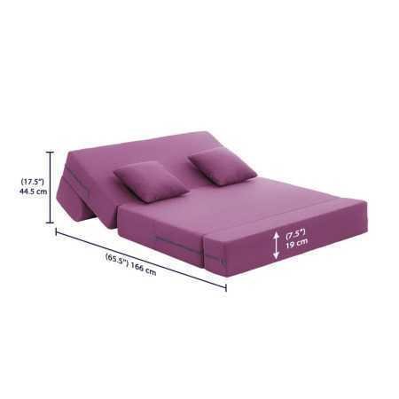 Wakefit Sofa Cum Bed | 1 Year Warranty| Sofa 3 Seater, Sofa Bed 6 X 5 Feet, Folding Sofa Bed, Sofa CumBeds for Living Room,