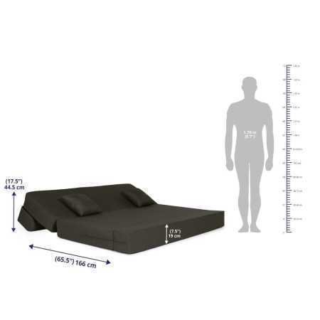 Wakefit Sofa Cum Bed | 1 Year Warranty| Sofa 3 Seater, Sofa Bed 6 X 5 Feet, Folding Sofa Bed, Sofa CumBeds for Living Room,