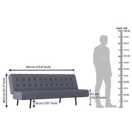 Wakefit Sofa Cum Bed | 1 Year Warranty| Sofa 3 Seater, Sofa Bed 6 X 5 Feet, Folding Sofa Bed, Sofa CumBeds for Living Room,