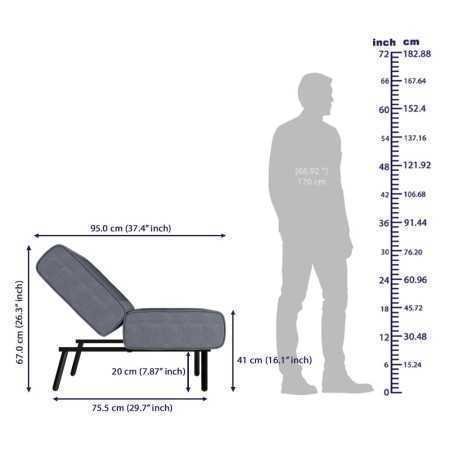 Wakefit Sofa Cum Bed | 1 Year Warranty| Sofa 3 Seater, Sofa Bed 6 X 5 Feet, Folding Sofa Bed, Sofa CumBeds for Living Room,