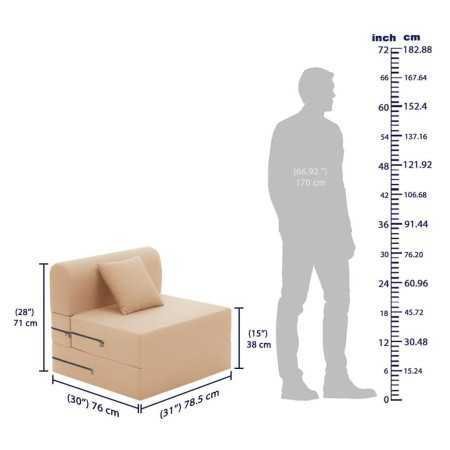 Wakefit Sofa Cum Bed | 1 Year Warranty| Sofa 3 Seater, Sofa Bed 6 X 5 Feet, Folding Sofa Bed, Sofa CumBeds for Living Room,