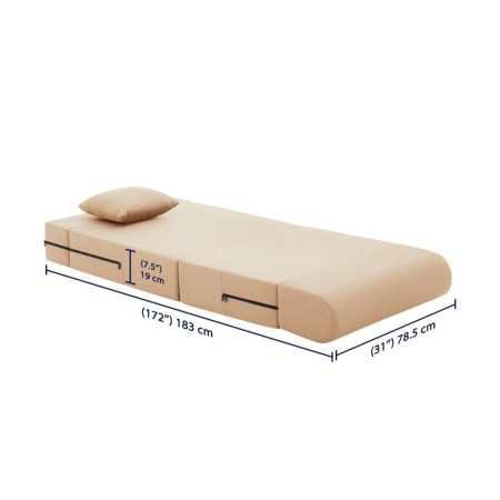 Wakefit Sofa Cum Bed | 1 Year Warranty| Sofa 3 Seater, Sofa Bed 6 X 5 Feet, Folding Sofa Bed, Sofa CumBeds for Living Room,