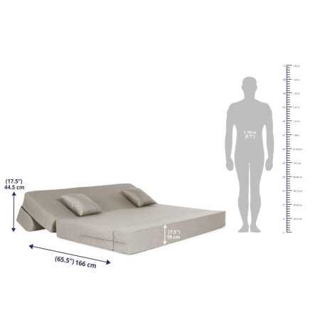 Wakefit Sofa Cum Bed | 1 Year Warranty| Sofa 3 Seater, Sofa Bed 6 X 5 Feet, Folding Sofa Bed, Sofa CumBeds for Living Room,