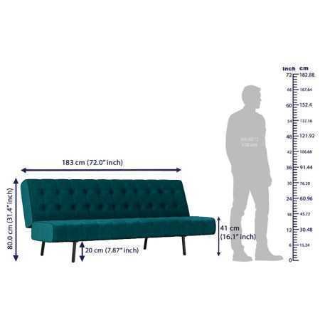 Wakefit Sofa Cum Bed | 1 Year Warranty| Sofa 3 Seater, Sofa Bed 6 X 5 Feet, Folding Sofa Bed, Sofa CumBeds for Living Room,