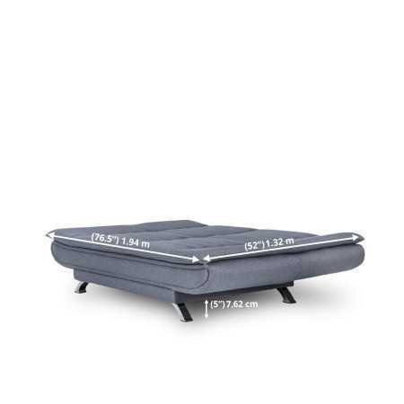 Wakefit Sofa Cum Bed | 1 Year Warranty| Sofa 3 Seater, Sofa Bed 6 X 5 Feet, Folding Sofa Bed, Sofa CumBeds for Living Room,