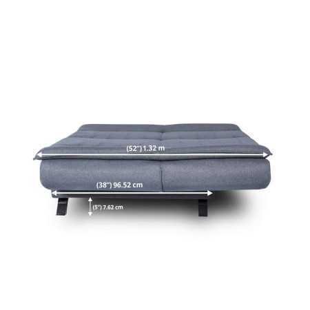 Wakefit Sofa Cum Bed | 1 Year Warranty| Sofa 3 Seater, Sofa Bed 6 X 5 Feet, Folding Sofa Bed, Sofa CumBeds for Living Room,