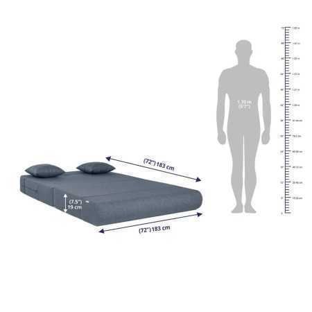 Wakefit Sofa Cum Bed | 1 Year Warranty| Sofa 3 Seater, Sofa Bed 6 X 5 Feet, Folding Sofa Bed, Sofa CumBeds for Living Room,