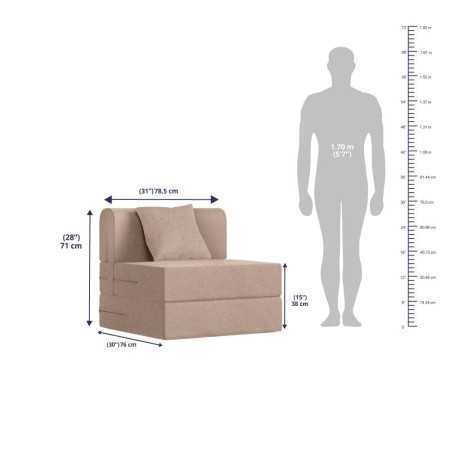 Wakefit Sofa Cum Bed | 1 Year Warranty| Sofa 3 Seater, Sofa Bed 6 X 5 Feet, Folding Sofa Bed, Sofa CumBeds for Living Room,