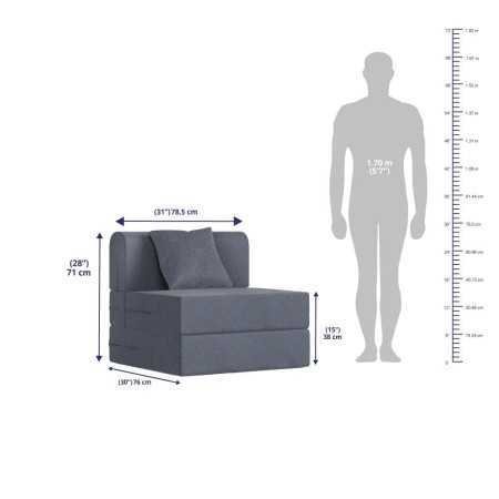 Wakefit Sofa Cum Bed | 1 Year Warranty| Sofa 3 Seater, Sofa Bed 6 X 5 Feet, Folding Sofa Bed, Sofa CumBeds for Living Room,