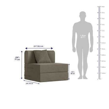 Wakefit Sofa Cum Bed | 1 Year Warranty| Sofa 3 Seater, Sofa Bed 6 X 5 Feet, Folding Sofa Bed, Sofa CumBeds for Living Room,