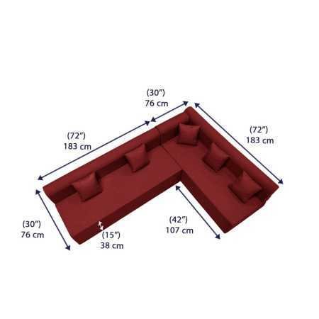 Wakefit Sofa Cum Bed | 1 Year Warranty| Sofa 3 Seater, Sofa Bed 6 X 5 Feet, Folding Sofa Bed, Sofa CumBeds for Living Room,