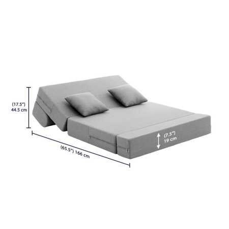 Wakefit Sofa Cum Bed | 1 Year Warranty| Sofa 3 Seater, Sofa Bed 6 X 5 Feet, Folding Sofa Bed, Sofa CumBeds for Living Room,