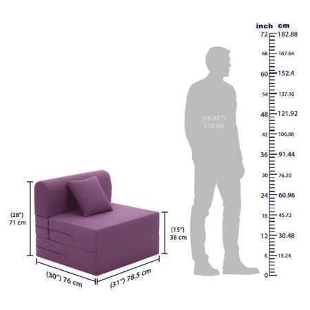 Wakefit Sofa Cum Bed | 1 Year Warranty| Sofa 3 Seater, Sofa Bed 6 X 5 Feet, Folding Sofa Bed, Sofa CumBeds for Living Room,