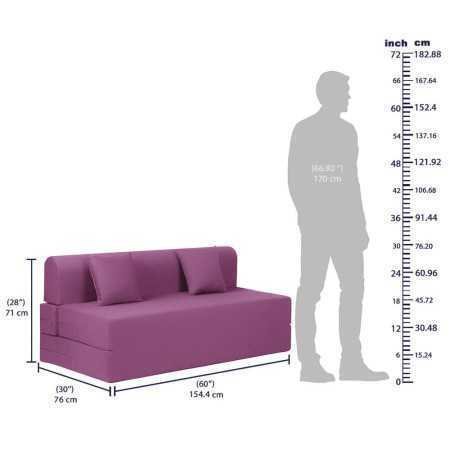 Wakefit Sofa Cum Bed | 1 Year Warranty| Sofa 3 Seater, Sofa Bed 6 X 5 Feet, Folding Sofa Bed, Sofa CumBeds for Living Room,