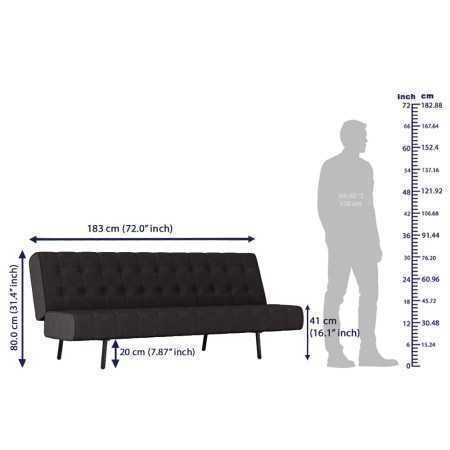 Wakefit Sofa Cum Bed | 1 Year Warranty| Sofa 3 Seater, Sofa Bed 6 X 5 Feet, Folding Sofa Bed, Sofa CumBeds for Living Room,