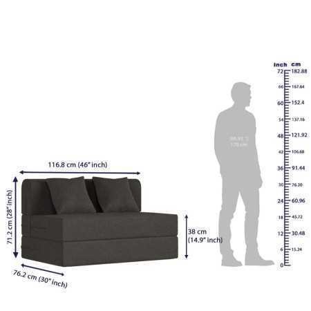 Wakefit Sofa Cum Bed | 1 Year Warranty| Sofa 3 Seater, Sofa Bed 6 X 5 Feet, Folding Sofa Bed, Sofa CumBeds for Living Room,