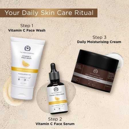 The Man Company Non-Sticky Daily Moisturizing Cream for Dry Skin | Moisturizes & Hydrates with Shea Butter, Vitamin E & Coco