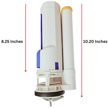 Elegant Casa ABS Siphon 8.26 Inches or 21 CM Toilet Flush Valve Kit | 3/6 Litre Dual Flush Tank Repair Kit | DIY Siphon for Elegant Casa ABS Siphon 8.26 Inches or 21 CM Toilet Flush Valve Kit | 3/6 Litre Dual Flush Tank Repair Kit | DIY Siphon for