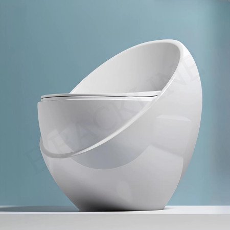 B Backline Commode for Toilet/Floor Mount Ceramic Western Toilet Commode Siphonic Flushing/Water Closet with Soft Closing Toilet