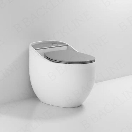 B Backline Commode for Toilet/Floor Mount Ceramic Western Toilet Commode Siphonic Flushing/Water Closet with Soft Closing Toilet