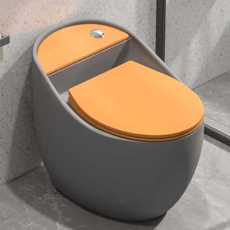 JABON BAGNO Commode for Toilet/Ceramic Western Toilet/Square Wall Hung Commode with Soft Closing Toilet Seat - P Trap Outlet -